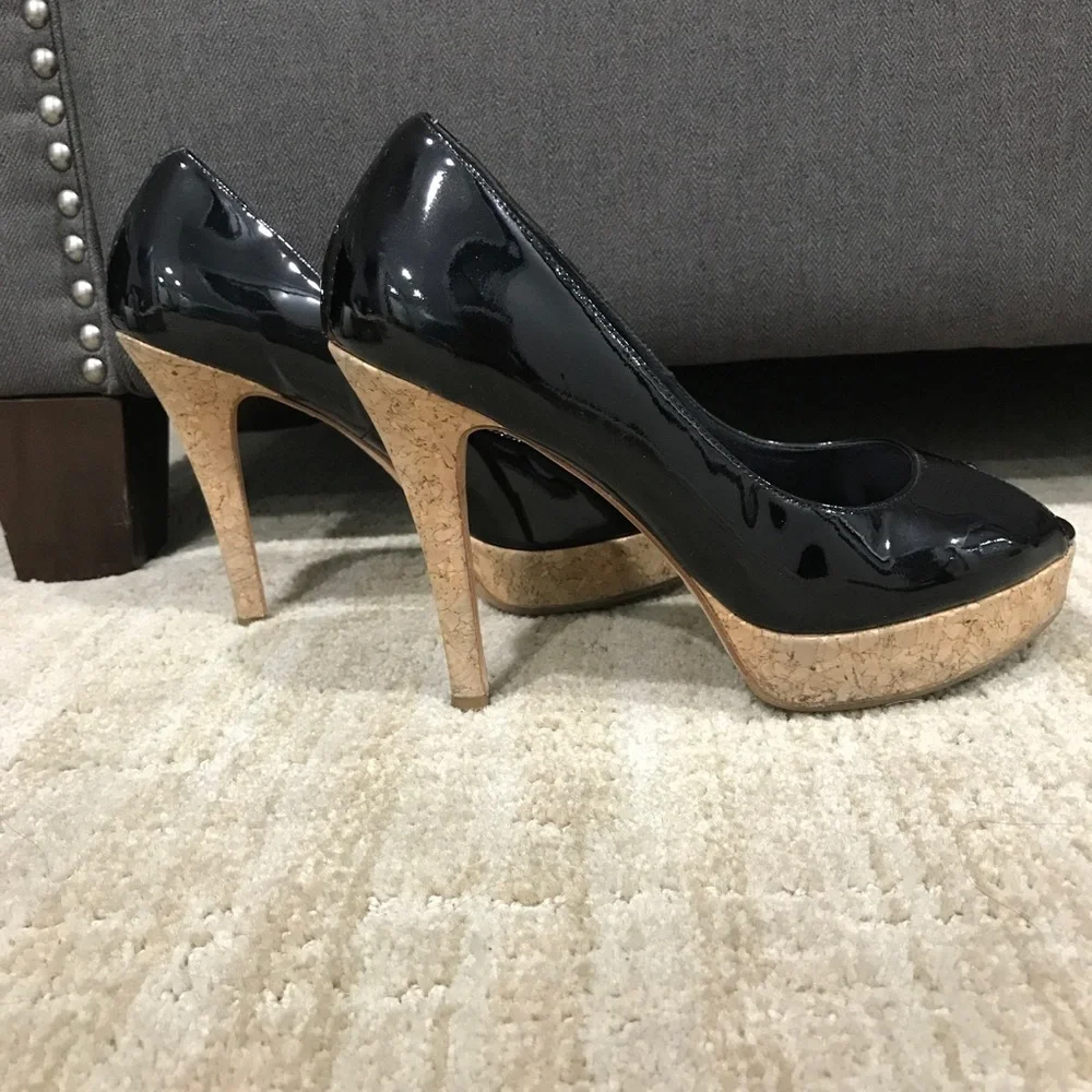 Cole Haan Black Patent Pumps (Mariela Air) Size 8